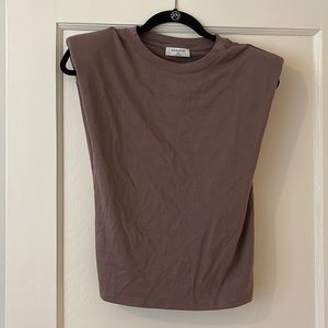 Aritzia shoulder pad top NWT